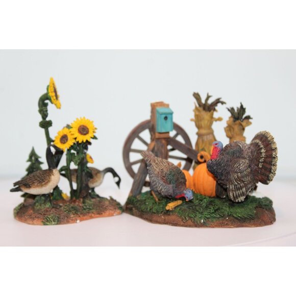 Dept 56  Village Accessory - Turkeys/Geese in the Field - Picture 1 of 8